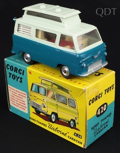 Corgi toys 420 thames airborne caravan jj855 front