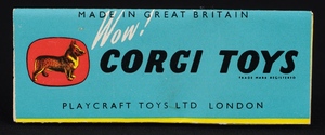 Corgi toys 207m standard vanguard saloon jj872 booklet