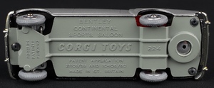 Corgi toys 224 bentley continental jj893 base
