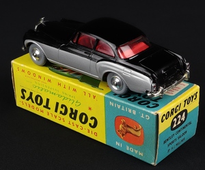 Corgi toys 224 bentley continental jj893 back