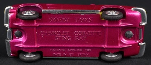 Corgi toys 310 chevrolet corvette sting ray jj897 base