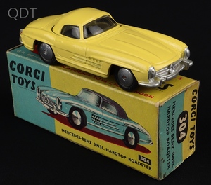 Corgi toys 304 mercedes hardtop roadster jj904 front