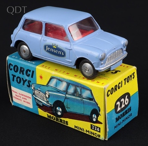 Corgi toys 226 1 morris mini minor jj907 front