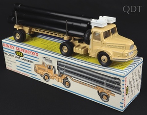 French dinky supertoys 893 unic sahara pipe laying truck jj913 front