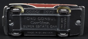 Corgi toys 491 consul cortina estate jj937 base