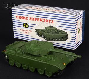 Dinky supertoys 651 centurion tank jj995 front