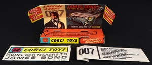 Corgi toys 261 james bond's aston martin kk17 inner