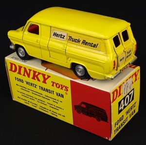 Dinky toys 407 ford hertz transit van kk24 back