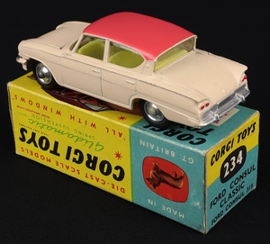 Corgi toys 234 ford consul classic kk36 back