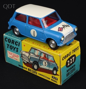 Corgi toys 227 morris mini cooper competition kk200 front