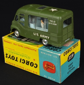 Corgi toys 359 army field kitchen kk239 back