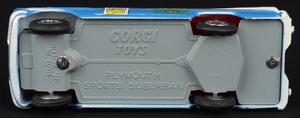Corgi toys 443 plymouth us mail kk244 base