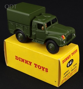 Dinky toys 641 army 1 ton cargo truck kk284 front