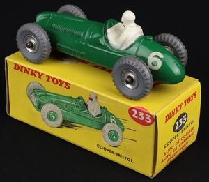 Dinky toys 233 cooper bristol racing car kk297 back