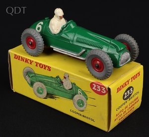 Dinky toys 233 cooper bristol racing car kk298 front