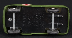 Corgi toys 414 bedford military ambulance kk291 base