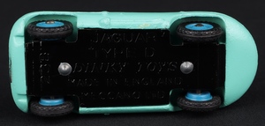 Dinky toys 238 jaguar d type racing car kk331 base