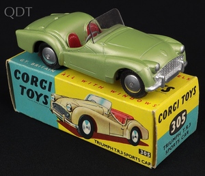 Corgi toys 305 triumph tr3 sports kk335 front