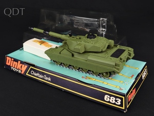Dinky toys 683 chieftain tank kk343 back