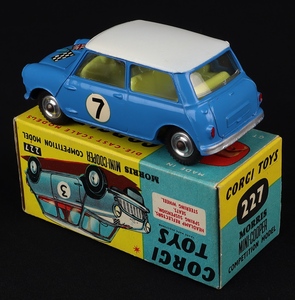 Corgi toys 227 morris mini cooper competition model kk369 back