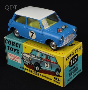 Corgi toys 227 morris mini cooper competition model kk369 front
