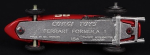 Corgi toys 154 ferrari grand prix racing car formula 1 kk379 base