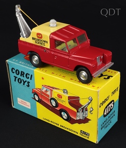 Corgi toys 417s landrover breakdown truck kk406 front
