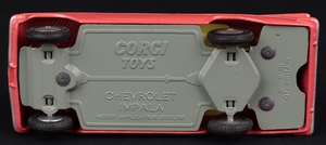 Corgi toys 220 chevrolet impala kk407 base