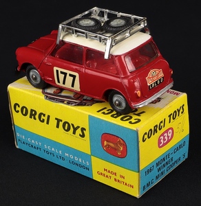 Corgi toys 339 1967 monte carlo mini kk413 back