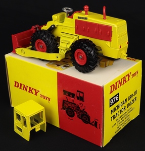 Dinky toys 976 michigan 180 iii tractor dozer kk477 back