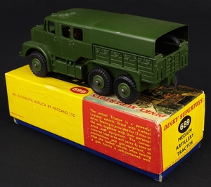 Dinky supertoys 689 medium artillery tractor kk491 back