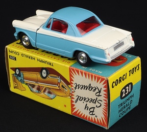 Corgi toys 231 triumph herald coupe kk500 back