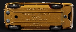 Corgi toys 231 triumph herald coupe kk501 base