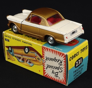 Corgi toys 231 triumph herald coupe kk501 back