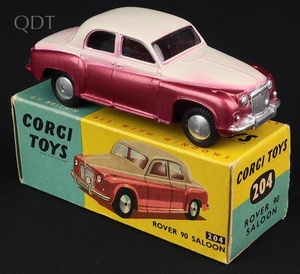 Corgi toys 204 rover 90 saloon kk502 front