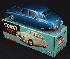 Corgi toys 208m jaguar 2.4 litre saloon kk503 back