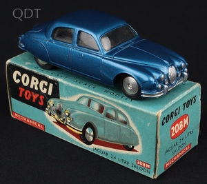 Corgi toys 208m jaguar 2.4 litre saloon kk503 front