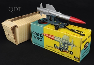 Corgi toys 350 thunderbird guided missile trolley kk517 front