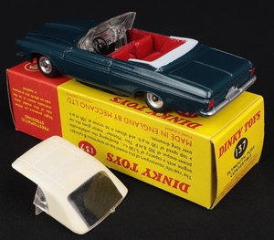 Dinky toys 137 plymouth fury convertible kk532 back