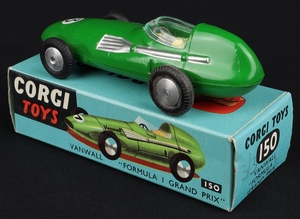 Corgi toys 150 vanwall formula 1 garnd prix kk537 back