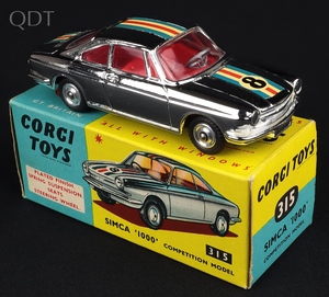 Corgi toys 315 simca 1000 competition model kk544 front
