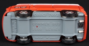 Corgi toys 508 commer holiday camp bus kk550 base