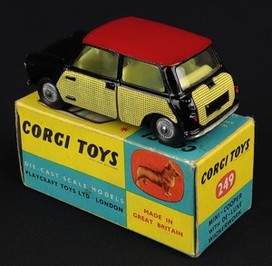 Corgi toys 249 mini cooper wickerwork kk553 back
