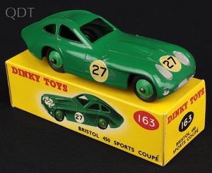 Dinky toys 163 bristol 450 sports kk556 front