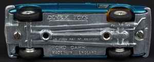 Dinky toys 165 ford capri kk594 base