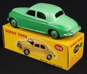 Dinky toys 156 rover 75 saloon kk591 back