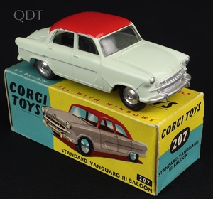 Corgi toys 207 1 standard vanguard iii saloon kk624 front