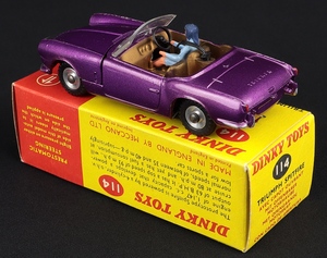 Dinky toys 114 triumph spitfire kk625 back 