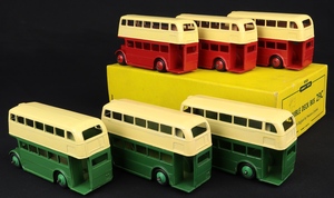 Trade box dinky 29c double deck buses kk627 back