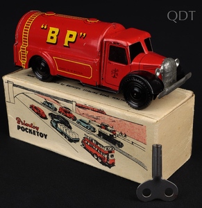 Brimtoy pocketoy 9:506 mechanical petrol lorry kk629 front